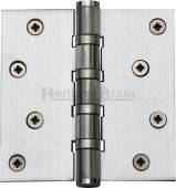 HG99-405-SC Heritage Brass Ball Bearing Hinge 4" x 4" Satin Chrome Finish