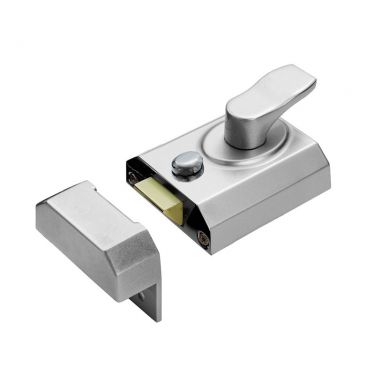 Click Here To Enlarge This Photo Of RCN8240SC - Carlisle Brass Eurospec Rim Cylinder Nightlatch 40mm c/w Cylinder Satin Chrome