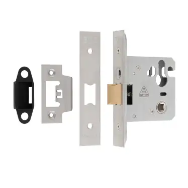 Click Here To Enlarge This Photo Of MCN5030SSS - Carlisle Brass Eurospec Easi-T Mortice Cylinder Nightlatch &lbrack;CE&rsqb; - Lockcase Only 78mm Satin Stainless Steel