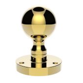 M48 - Carlisle Brass Manital Victorian Ball Mortice Knob Set Polished Brass