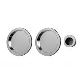 ART54ACP -Carlisle Brass Manital Sliding Door Flush Pull Set (Round) Polished Chrome