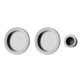 ART54ASC - Carlisle Brass Manital Sliding Door Flush Pull Set (Round) Satin Chrome