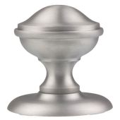 M60SC - Carlisle Brass Victorian Centre Door Knob (Round) 79mm Rose Satin Chrome