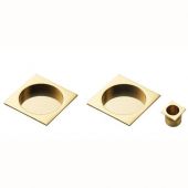 ART54AQ - Carlisle Brass Manital Sliding Door Flush Pull Set (Square) Polished Brass