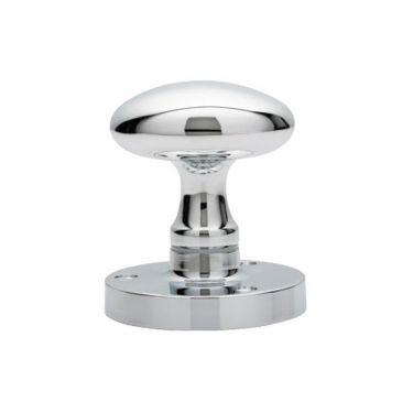Click Here To Enlarge This Photo Of M34CP - Carlisle Brass Manital Victorian Oval Mortice Knob Set Polished Chrome