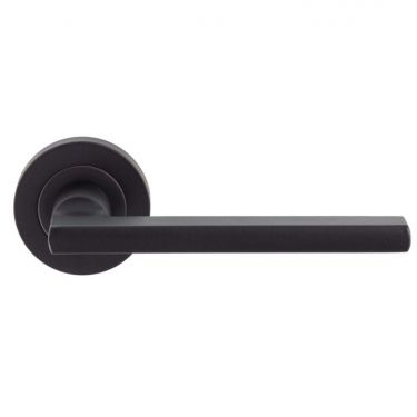 Click Here To Enlarge This Photo Of EUL030MB - Carlisle Brass 'Trentino' Lever on Rose Matt Black