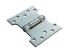 H2N1435SSS - Carlisle Brass Eurospec 102mm x 127mm x 3mm Parliament Hinges c/w Screws Satin Stainless Steel