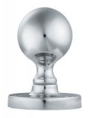 M48SCP - Carlisle Brass Manital Victorian Ball Mortice Knob Set Satin Chrome