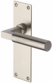 BAU7310-SN Heritage Brass Door Handle Lever Latch Bauhaus Design Satin Nickel Finish