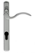 M140NP92CPRH - Carlisle Brass Narrow Plate Scroll Lever Furniture (92mm Centres - 180mm Screw Centres) Right Hand - Polished Chrome