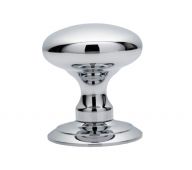 AC050CP - Carlisle Brass 'Ice' Solid Mortice Knob Set Polished Chrome