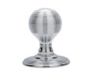 DK37CCP - Carlisle Brass Delamain Reeded Mortice Knobs (Concealed Fix) Polished Chrome