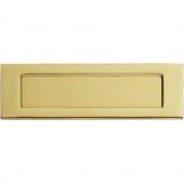 M36E - Carlisle Brass Victorian Letter Plate (Polished Brass) Size: 358x113mm - c/c: 325mm - Aperture: 283x63mm