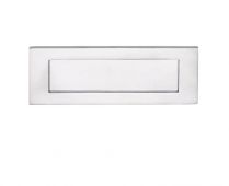 M36FSC - Carlisle Brass Victorian Letter Plate (Satin Chrome) Size: 405x125mm - c/c: 360mm - Aperture: 320x70mm