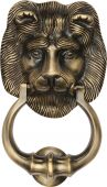 K1210-AT Heritage Brass Lion Knocker Antique Brass Finish