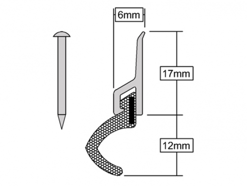 Click Here To Enlarge This Photo Of Stormguard XPADS Around The Door Seal Kit 5x1050mm Gold (01SR6411050G)