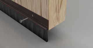 Stormguard PVC Door Bottom Brush 914mm Brown (02SR0200914B)
