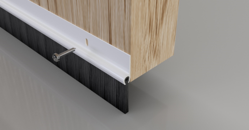 Click Here To Enlarge This Photo Of Stormguard PVC Door Bottom Brush 914mm White (02SR0200914W)