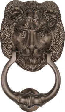 Click Here To Enlarge This Photo Of K1210-MB Heritage Brass Lion Knocker Matt Bronze Finish