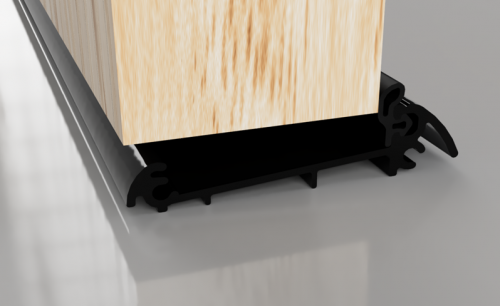 Click Here To Enlarge This Photo Of Stormguard Slimline (44mm Thick Doors) Outward Opening Threshold 914mm Black (04CP3170914BL)
