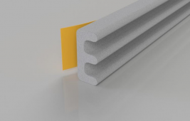 Stormguard EPDM E Section Weatherstrip Draught Seal 5m White (05SR033005MW)