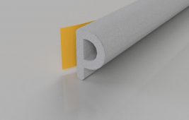 Stormguard EPDM P Section Weatherstrip Draught Seal 5m White (05SR034005MW)