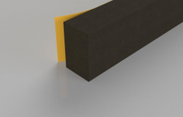 Stormguard Rubber Foam Weatherstrip 3.5m Brown (05SR0363.5MB)