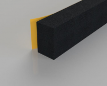 Stormguard Rubber Foam Weatherstrip 3.5m Black (05SR0363.5MBL)