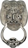 K1210-PNF Heritage Brass Lion Knocker Polished Nickel Finish