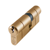 AS10019 - ASEC Kite British Standard 1 Star Kitemarked Euro Double Cylinder - 70mm 30/40 (25/10/35) KD Polished Brass