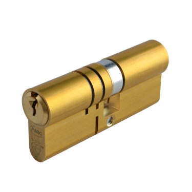 Click Here To Enlarge This Photo Of AS10341 - ASEC Kite Elite 3 Star Snap Resistant Double Euro Cylinder - 80mm 45/35 (40/10/30) KD Satin Brass