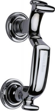 Click Here To Enlarge This Photo Of K1300-PC Heritage Brass Doctor Knocker Polished Chrome Finish