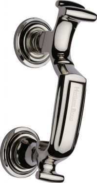 Click Here To Enlarge This Photo Of K1300-PNF Heritage Brass Doctor Knocker Polished Nickel Finish