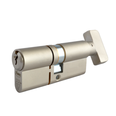 Click Here To Enlarge This Photo Of AS10386 - ASEC Kite Elite 3 Star Snap Resistant Euro Key & Turn Cylinder - 80mm 40/T40 (35/10/35T) KD Nickel Plated