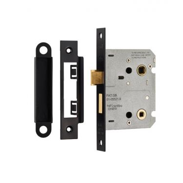 Click Here To Enlarge This Photo Of BAE5030MB - Carlisle Brass Eurospec Residential Bathroom Lock 76mm Matt Black