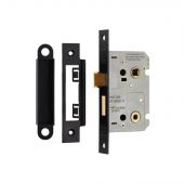 BAE5025MB - Carlisle Brass Eurospec Residential Bathroom Lock 64mm Matt Black