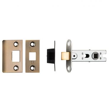 Click Here To Enlarge This Photo Of BTL25AB - Carlisle Brass Eurospec 64mm CE Tubular Mortice Latch (Square) Antique Brass