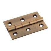 HDPBW21AB - Carlisle Brass Double Phosphor Bronze Washered Butt Hinges 76mm x 50mm x 2.5mm Antique Brass