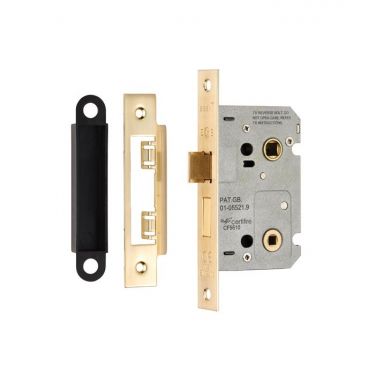 Click Here To Enlarge This Photo Of BAE5025SB - Carlisle Brass Eurospec Residential Bathroom Lock 64mm Satin Brass