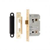 BAE5025SB - Carlisle Brass Eurospec Residential Bathroom Lock 64mm Satin Brass