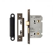 BAE5025MBRZ - Carlisle Brass Eurospec Residential Bathroom Lock 64mm Matt Bronze
