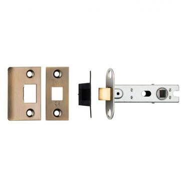 Click Here To Enlarge This Photo Of BTL30AB - Carlisle Brass Eurospec 76mm CE Tubular Mortice Latch (Square) Antique Brass