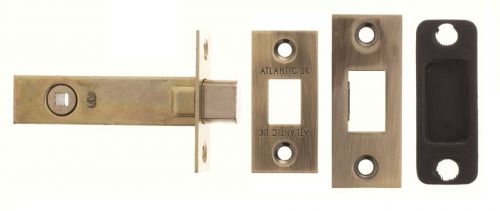 Click Here To Enlarge This Photo Of Atlantic - ADB3AB Tubular Mortice Deadbolt 3" - Antique Brass