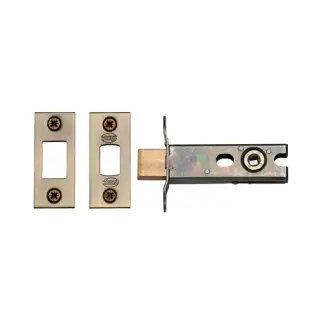 YKBDB3N-AT M.Marcus York Architectural Tubular Bathroom Deadbolt 3" Antique Brass Finish