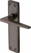 KEN6810-MB Heritage Brass Door Handle Lever Latch Kendal Design Matt Bronze Finish