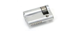 46283 From The Anvil Satin Chrome 35/10 5pin Euro Profile Single Cylinder