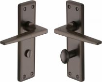 KEN6830-MB Heritage Brass Door Handle For Bathroom Kendal Design Matt Bronze Finish