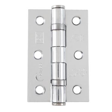 Click Here To Enlarge This Photo Of Eclipse 14102 Grade 7 Polished Chrome (Mild Steel) Ball Bearing Hinges 76 x 51 x 2mm