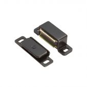 FTD840BLK - Carlisle Brass Fingertip Design Steel Magnetic Catch (6kg Pull) 46 x 15 x14mm Black