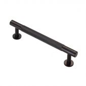 FTD700BMB - Carlisle Brass Fingertip Design Knurled Pull Handle 158mm (128mm c/c) Matt Black